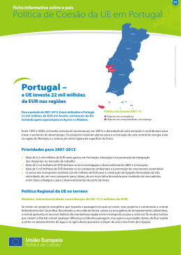 Política de Coesão da UE em Portugal Portugal –