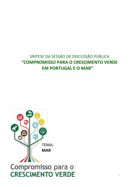 compromisso para o crescimento verde em portugal e o mar