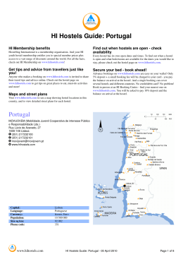 HI Hostels Guide: Portugal Portugal
