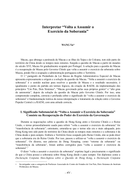 Interpretar &ldquo;Volta a Assumir o Exerc&iacute;cio da Soberania&rdquo;