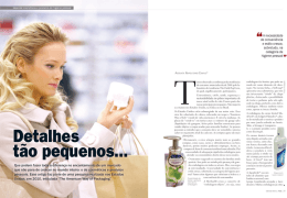 especial cosméticos e produtos de higiene pessoal Que podem