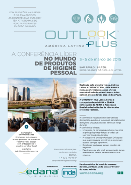 A confer&ecirc;nciA l&iacute;der NO mUNDO DE PRODUTOS DE hIgIENE