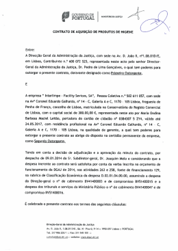 CONTRATO DE AQUISIÇÃO DE PRODUTOS DE HIGIENE