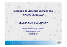 Beleza com seguran&ccedil;a - Sandra Regina Bruno Fiorentini