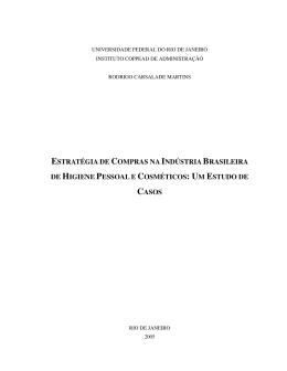 ESTRAT&Eacute;GIA DE COMPRAS NA IND&Uacute;STRIA - Coppead