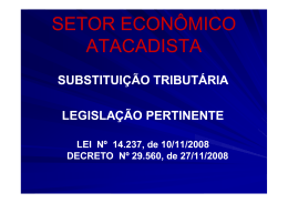 Substituição Tributária Atacado e Varejo - Palestra - CRC-CE