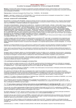 REVISTA &Acirc;MBITO JUR&Iacute;DICO &reg; Da contribui? do empregador rural