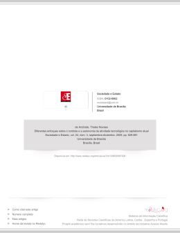 Redalyc.Diferentes enfoques sobre o controle e a autonomia da