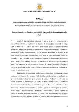 Aprova&ccedil;&atilde;o do sistema de valora&ccedil;&atilde;o final