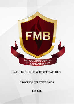 FACULDADE DO MACI&Ccedil;O DE BATURIT&Eacute; &ndash; EDITAL 2014.1