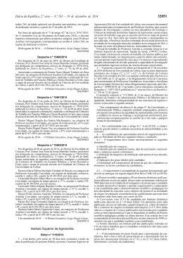 (1 posto) na &aacute;rea cient&iacute;fica de Ecologia e Ci&ecirc;ncias do Ambiente