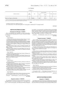 plano de estudo () - ESTSP - Instituto Politécnico do Porto