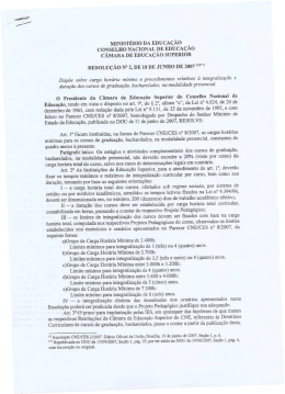 1. Resolu&ccedil;&atilde;o CNE N. 02/2007