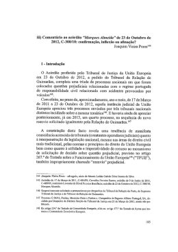 iii) Coment&aacute;rio ao ac&oacute;rd&atilde;o &ldquo;Marques Almeida&rdquo; de 23 de Outubro de