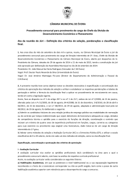 Procedimento concursal para provimento do cargo de Dire&ccedil;&atilde;o