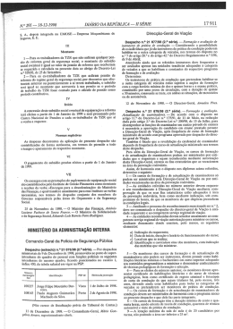 Despacho n&ordm; 21878 98 Programa examinadores