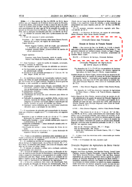 Aviso da Direc&ccedil;&atilde;o Geral de Florestas, publicado a 21 de Maio de