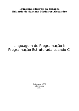 Linguagem de Programa&ccedil;&atilde;o I - P&aacute;gina para produ&ccedil;&atilde;o de livros do