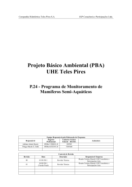 P 24 - Programa de Mam&iacute;feros Semi