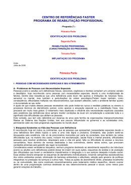 Programa de Reabilita&ccedil;&atilde;o Profissional
