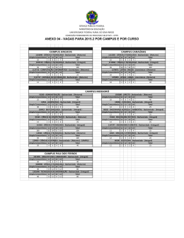 ANEXO 04 - VAGAS PARA 2015.2 POR CAMPUS E POR CURSO