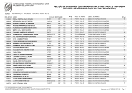 Por Curso - Portal de Processos Seletivos