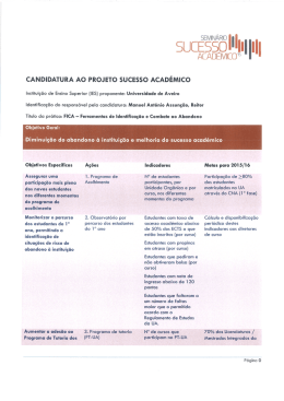 FICA &ndash; Ferramentas de Identifica&ccedil;&atilde;o e Combate ao Abandono