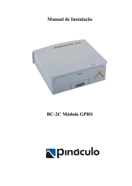 Manual de Instalação BC-2C Módulo GPRS