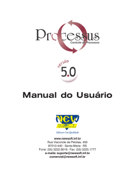PROCESSUS 5.0, Manual - New Soft Inform&aacute;tica