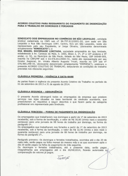 ACORDO COLETIVO PARA REGRAHENTO DO PAGAMENTO DE