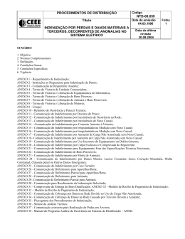 PROCEDIMENTOS DE DISTRIBUI&Ccedil;&Atilde;O NTD-00.059 T&iacute;tulo