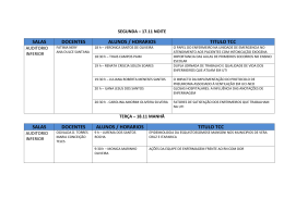 salas docentes alunos / horarios titulo tcc