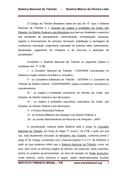 86. Sistema Nacional de Tr&acirc;nsito