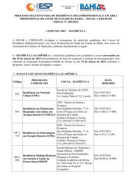 processo seletivo unificado para ingresso em programas de