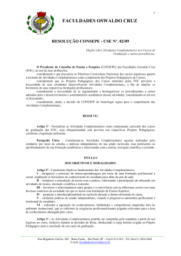 clique aqui - Faculdades Oswaldo Cruz