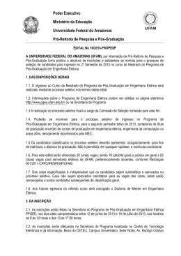 Poder Executivo Minist&eacute;rio da Educa&ccedil;&atilde;o Universidade Federal do