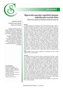 REVISÃO Hipertrofia muscular esquelética humana induzida pelo