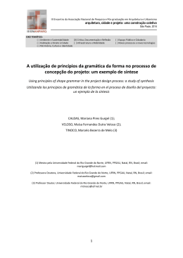 A utiliza&ccedil;&atilde;o de princ&iacute;pios da gram&aacute;tica da forma no