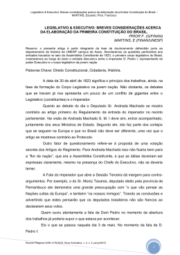 LEGISLATIVO & EXECUTIVO: BREVES