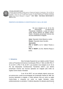 I - Relat&oacute;rio - C&acirc;mara dos Deputados