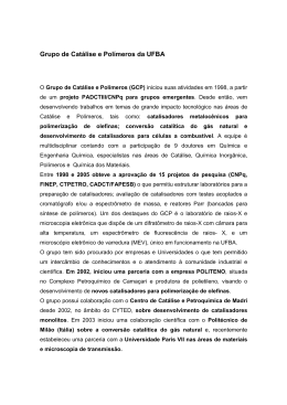 Grupo de Cat&aacute;lise e Pol&iacute;meros - GCP