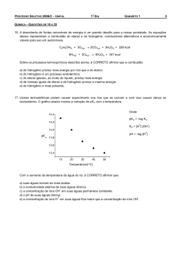 Química (Objetiva) - Unifal-MG