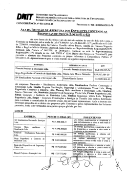 ATA - Proposta de Preços