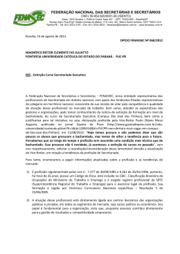 federa&ccedil;&atilde;o nacional das secret&aacute;rias e secret&aacute;rios