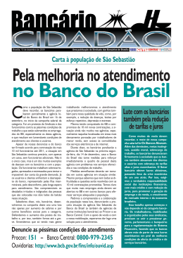 no Banco do Brasil - Sindicato dos Bancários de Brasília