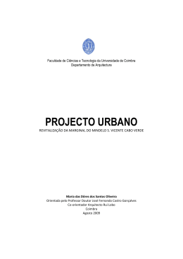 PROJECTO URBANO - Estudo Geral