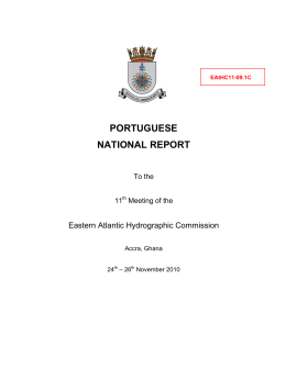 portuguese national report - International Hydrographic Organization