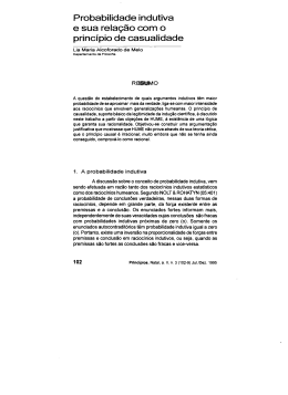 Probabilidade Indutiva e sua Rela&ccedil;&atilde;o com o