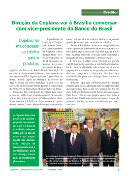 Direção da Coplana vai à Brasília conversar com vice