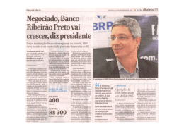 Negociado, Banco Ribeirão Preto vai crescer, diz presidente